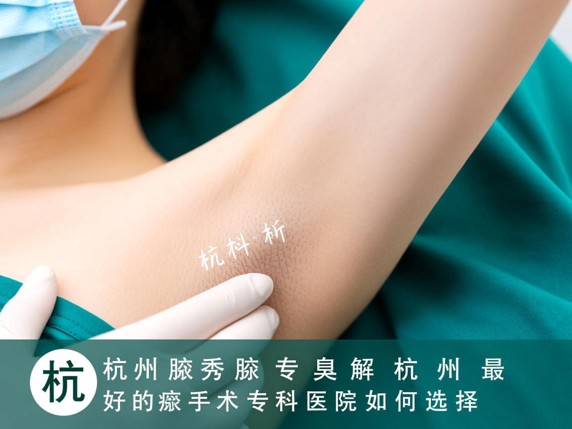 杭州腋秀腋臭专科解析，杭州最好的腋臭手术专科医院如何选择