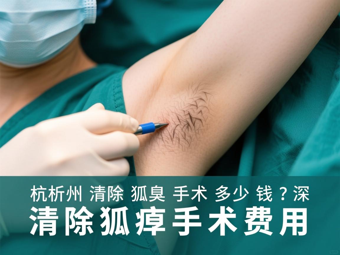 杭州清除狐臭手术多少钱？深度解析清除狐臭手术费用