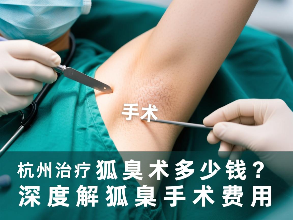 杭州治疗狐臭手术多少钱？深度解析狐臭手术费用