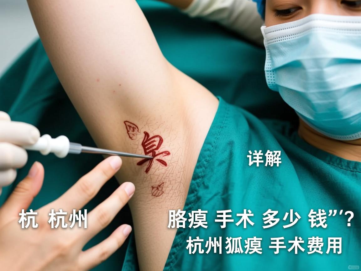 杭州腋臭手术多少钱？详解杭州狐臭手术费用