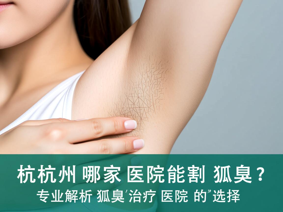 杭州哪家医院能割狐臭？专业解析狐臭治疗医院的选择