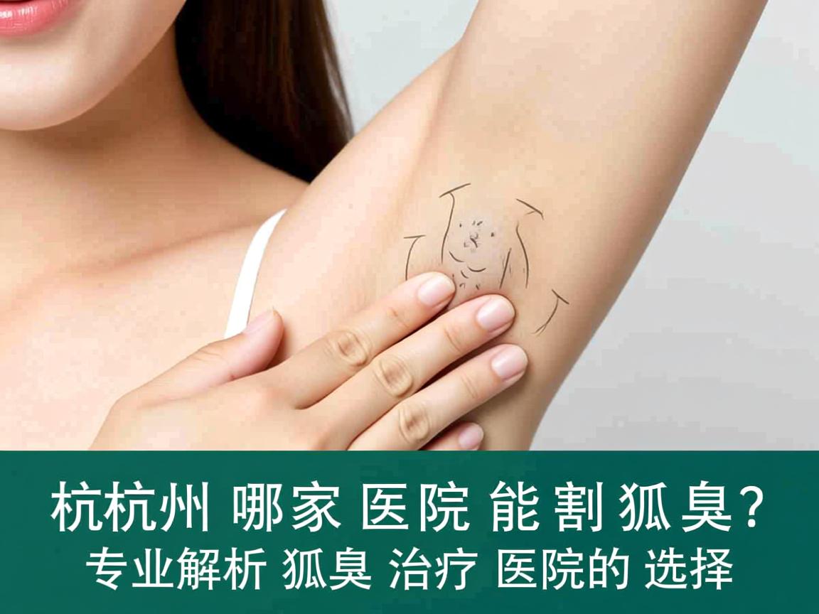 杭州哪家医院能割狐臭？专业解析狐臭治疗医院的选择