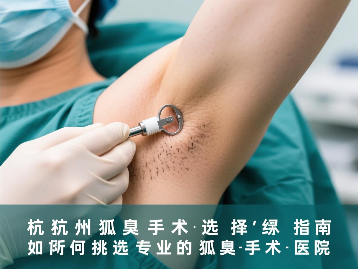 杭州狐臭手术选择指南，如何挑选专业的狐臭手术医院