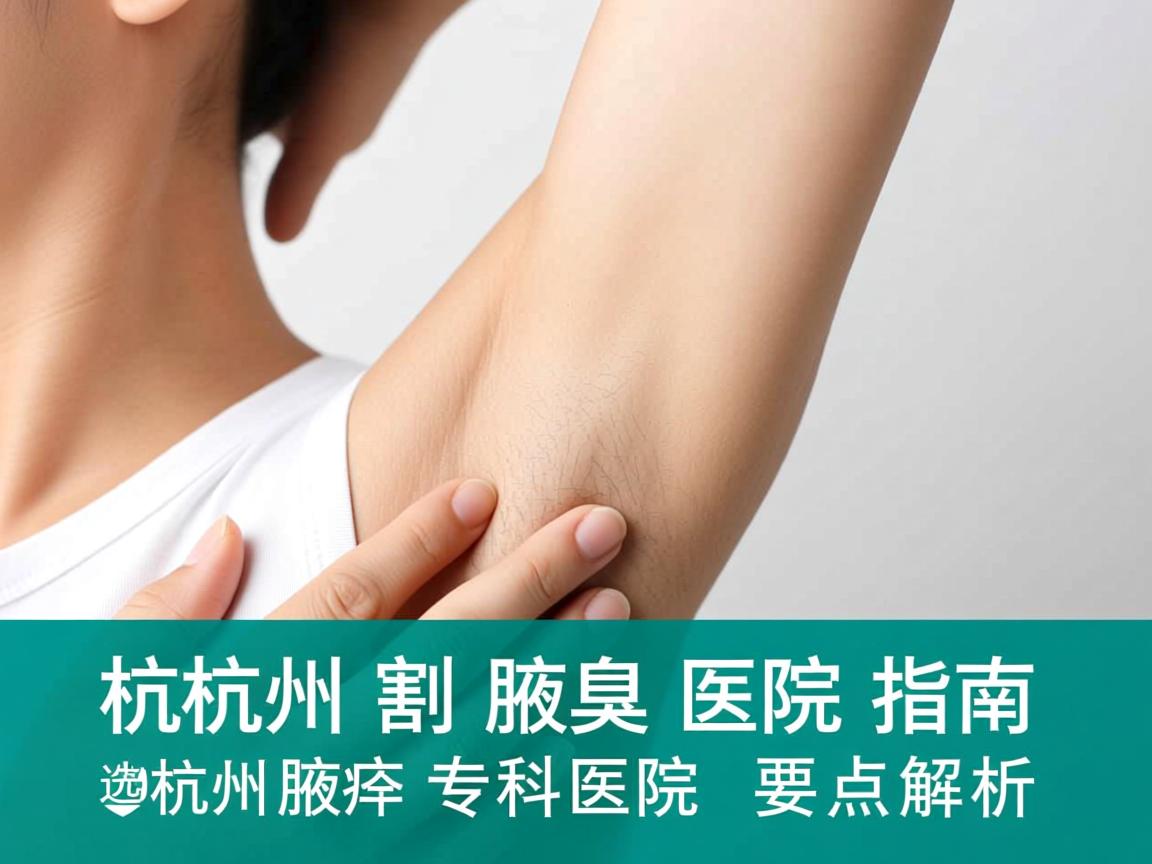 杭州割腋臭医院指南，选择杭州腋臭专科医院的要点解析