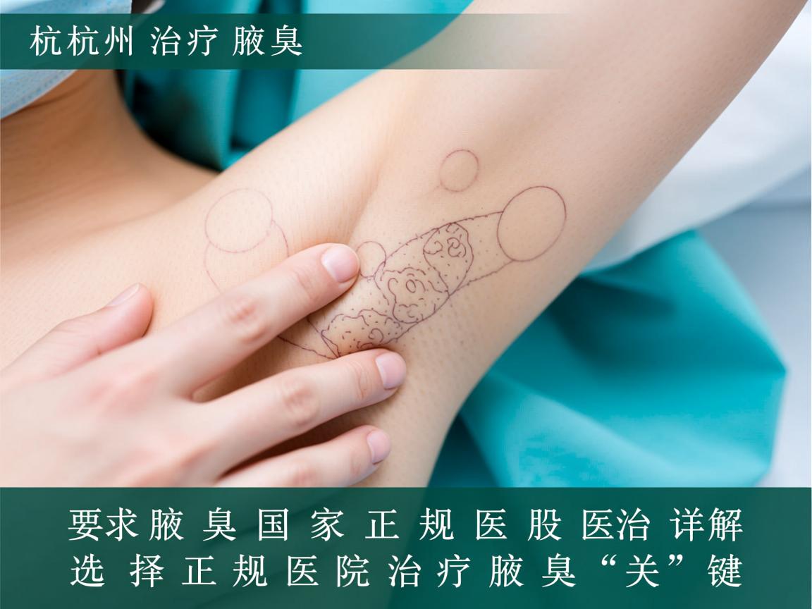杭州治疗腋臭国家正规医院详解，选择正规医院治疗腋臭的关键