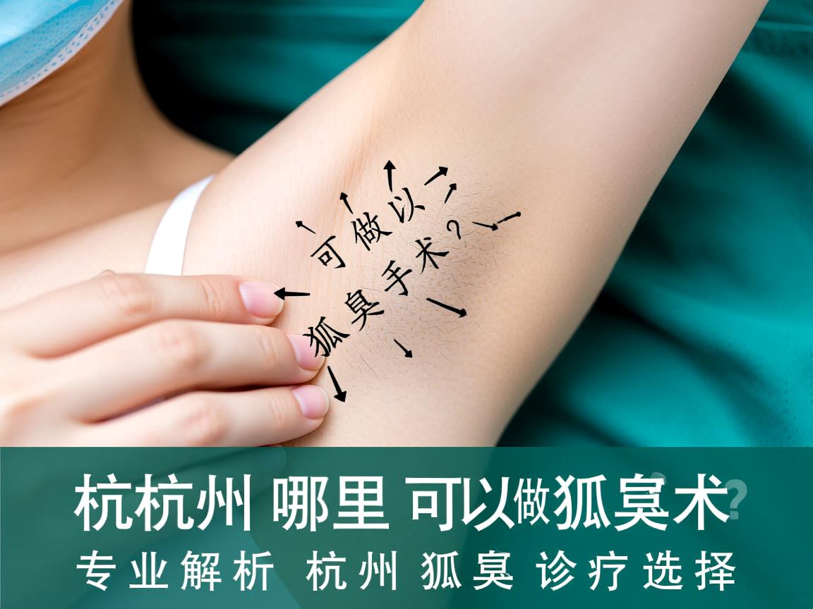 杭州哪里可以做狐臭手术？专业解析杭州狐臭诊疗选择
