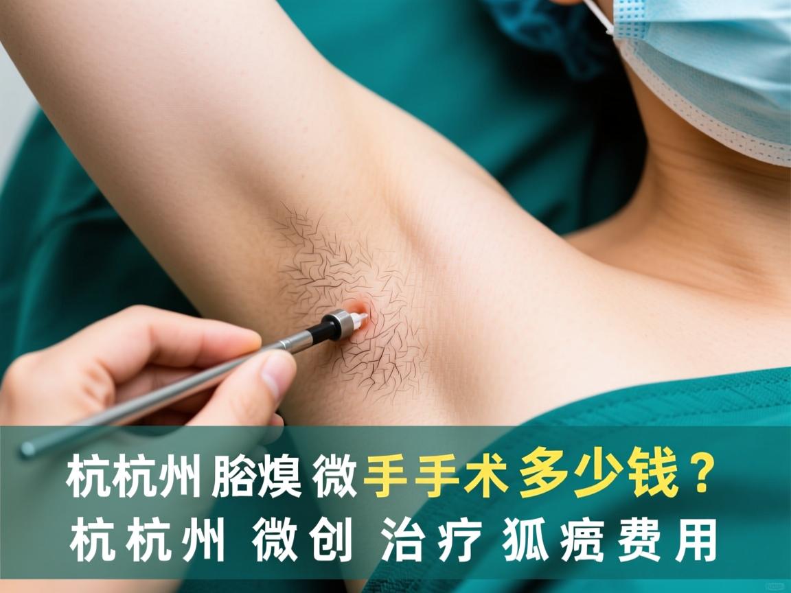 杭州腋臭微创手术多少钱？解析杭州微创治疗狐臭费用