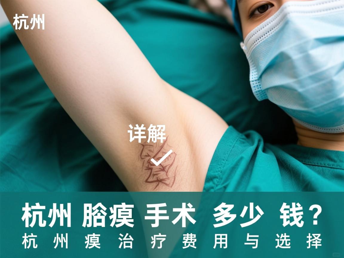 杭州腋臭手术多少钱？详解杭州腋臭治疗费用与选择