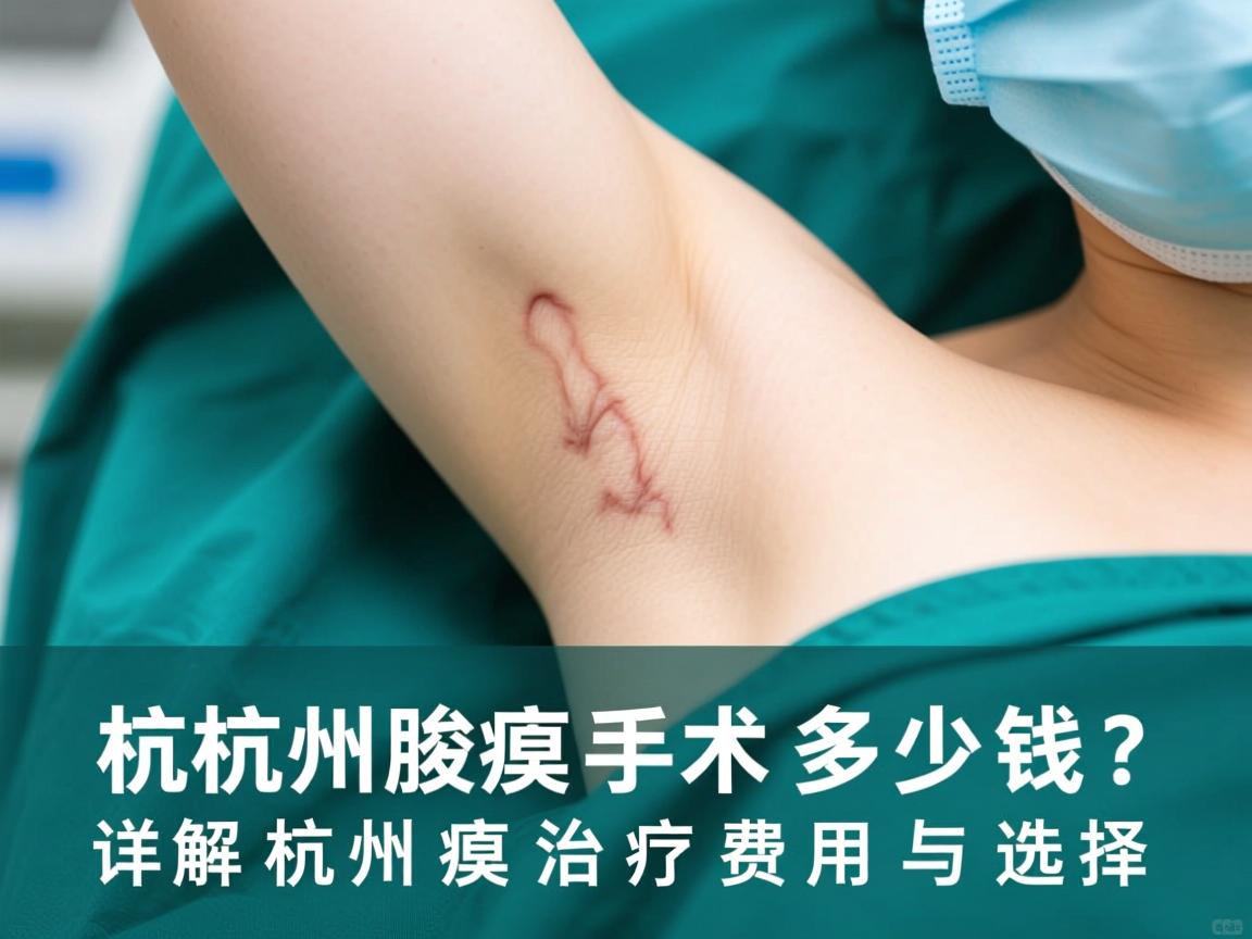 杭州腋臭手术多少钱？详解杭州腋臭治疗费用与选择