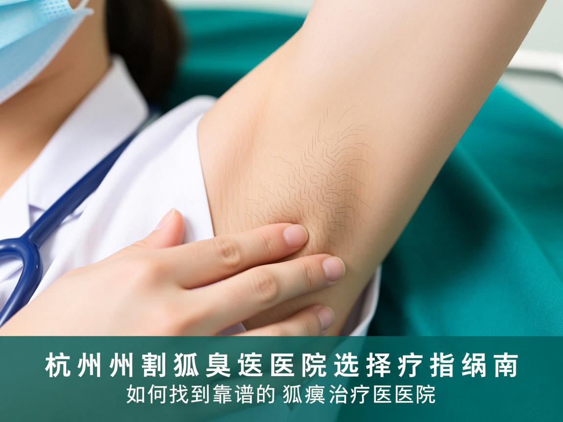 杭州割狐臭医院选择指南，如何找到靠谱的狐臭治疗医院
