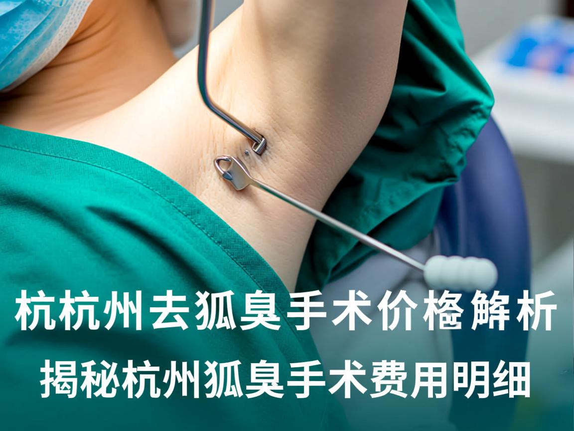 杭州去狐臭手术价格解析，揭秘杭州狐臭手术费用明细