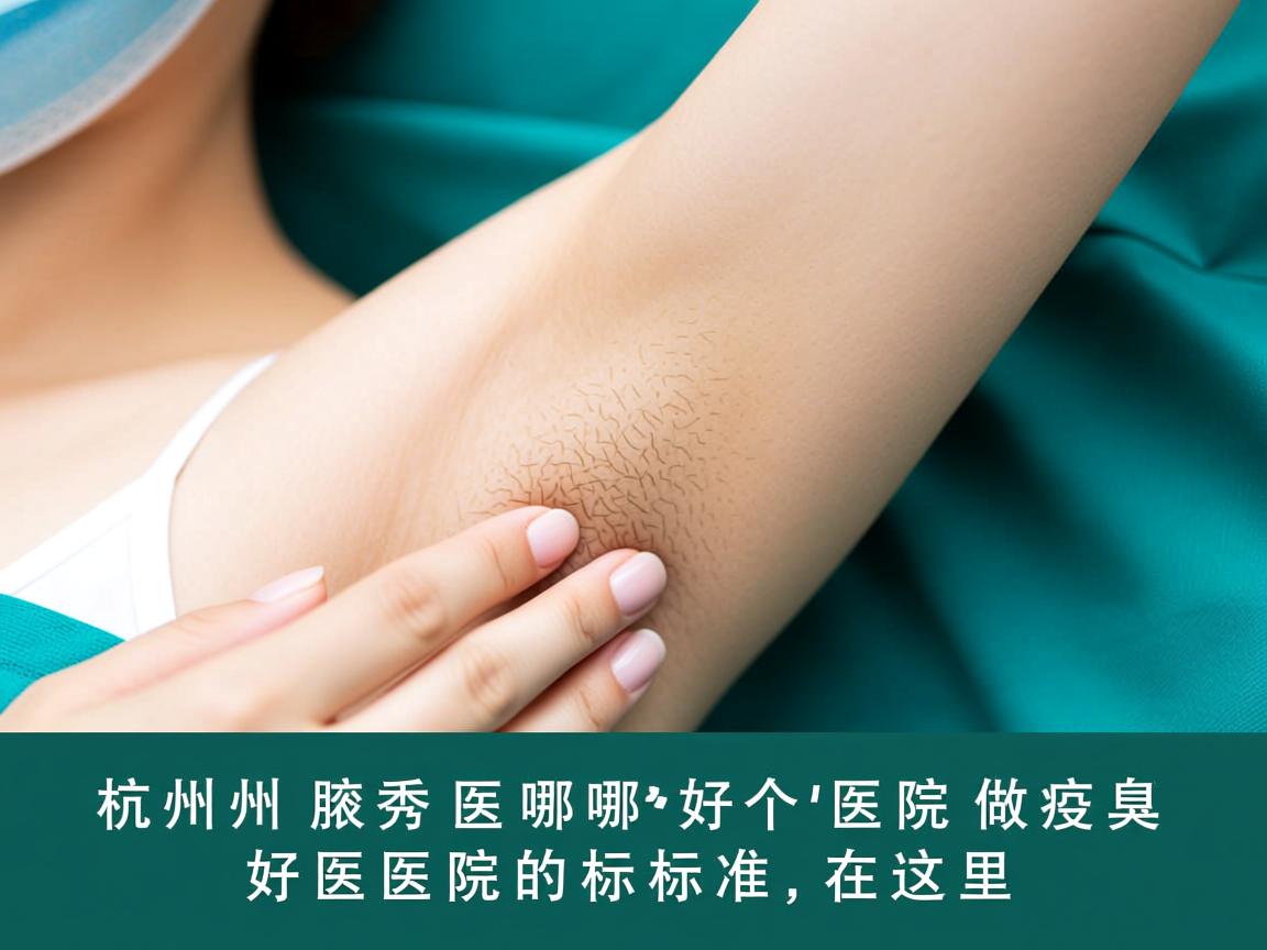 杭州腋秀解析，杭州哪个医院做腋臭好，好医院的标准在这里