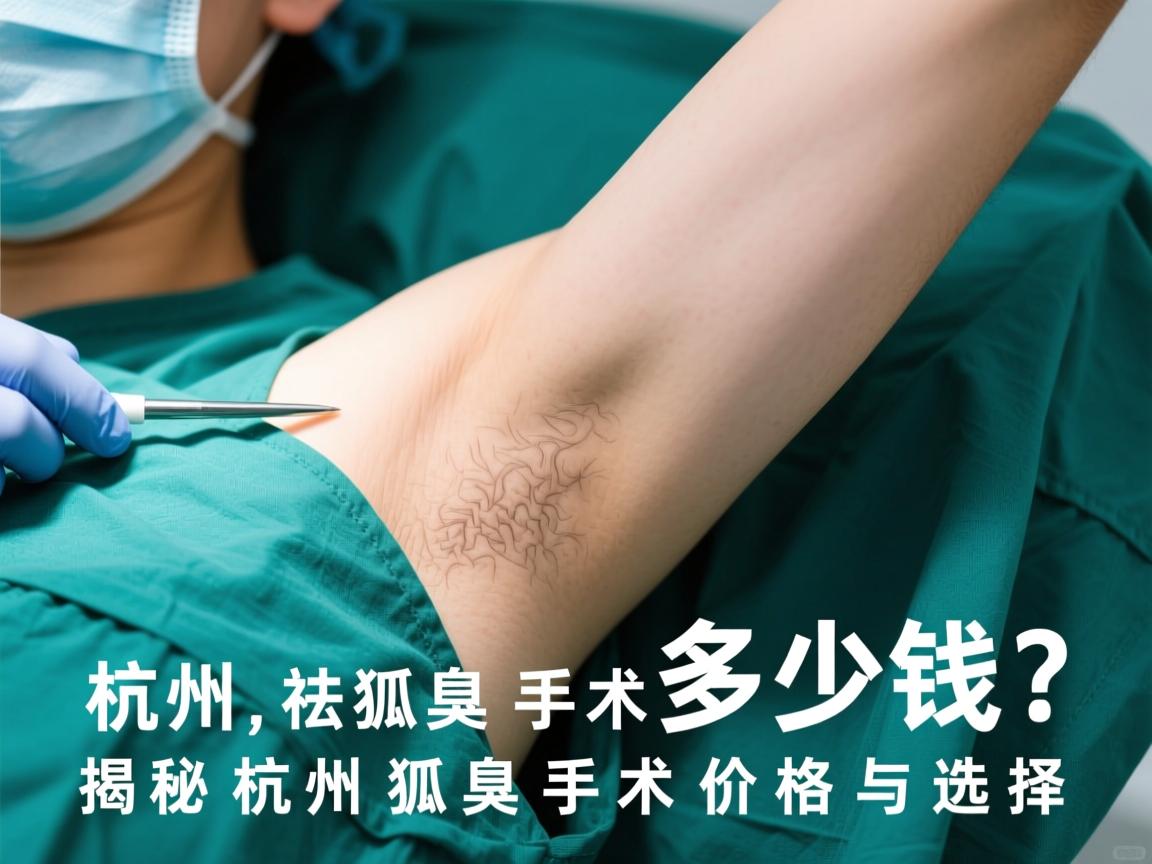 杭州祛狐臭手术多少钱？揭秘杭州狐臭手术价格与选择