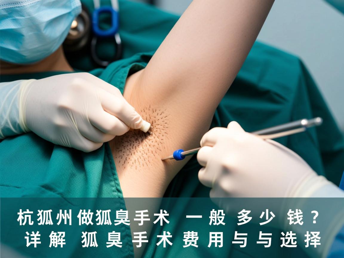 杭州做狐臭手术一般多少钱？详解狐臭手术费用与选择