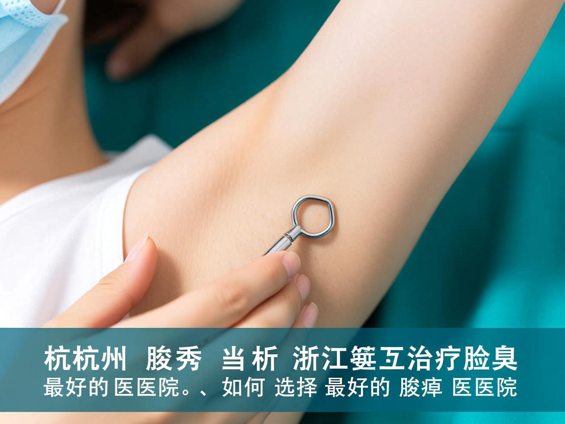 杭州腋秀解析，浙江治疗腋臭最好的医院，如何选择最好的腋臭医院