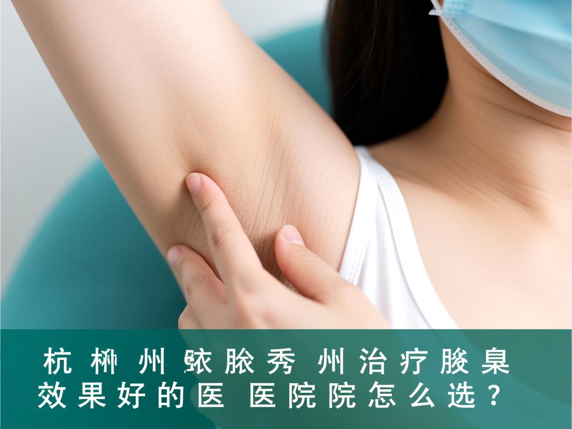 杭州腋秀解析，杭州治疗腋臭效果好的医院怎么选？