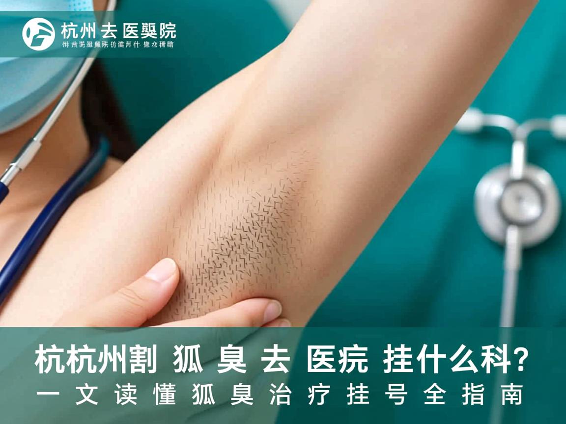 杭州割狐臭去医院挂什么科？一文读懂狐臭治疗挂号全指南