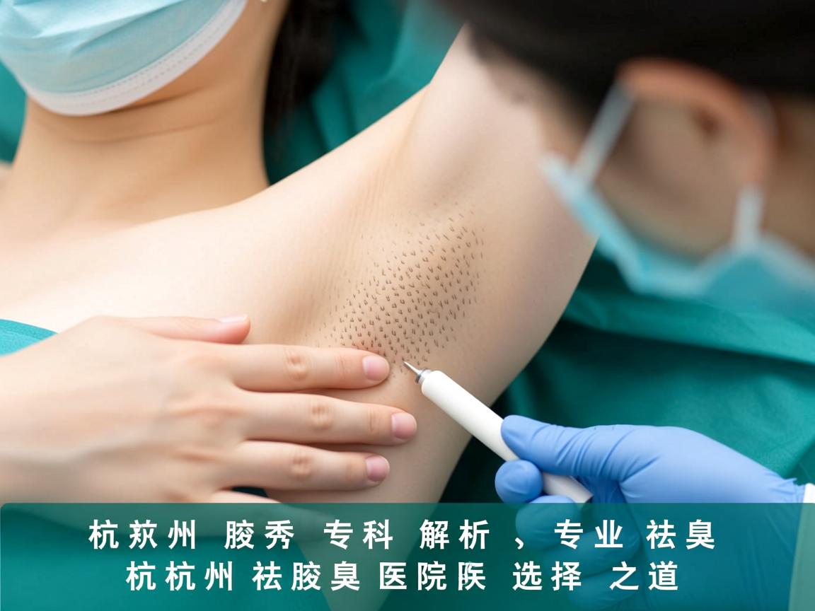 杭州腋秀专科解析，专业祛腋臭，杭州祛腋臭医院的选择之道
