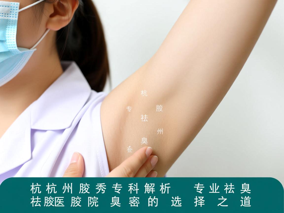杭州腋秀专科解析，专业祛腋臭，杭州祛腋臭医院的选择之道
