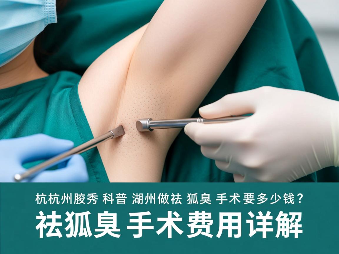 杭州腋秀科普，在湖州做祛狐臭手术要多少钱？祛狐臭手术费用详解