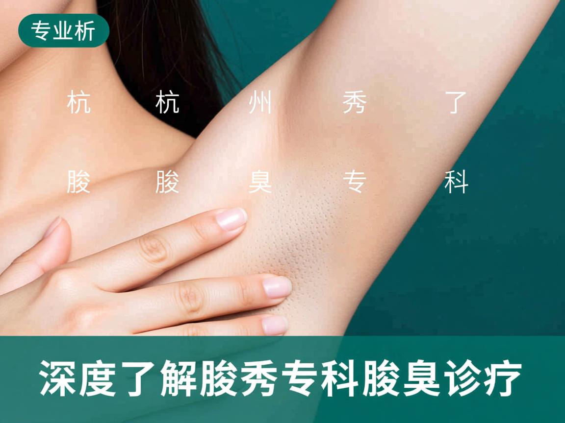 专业解析杭州腋秀腋臭专科，深度了解腋秀专科的腋臭诊疗