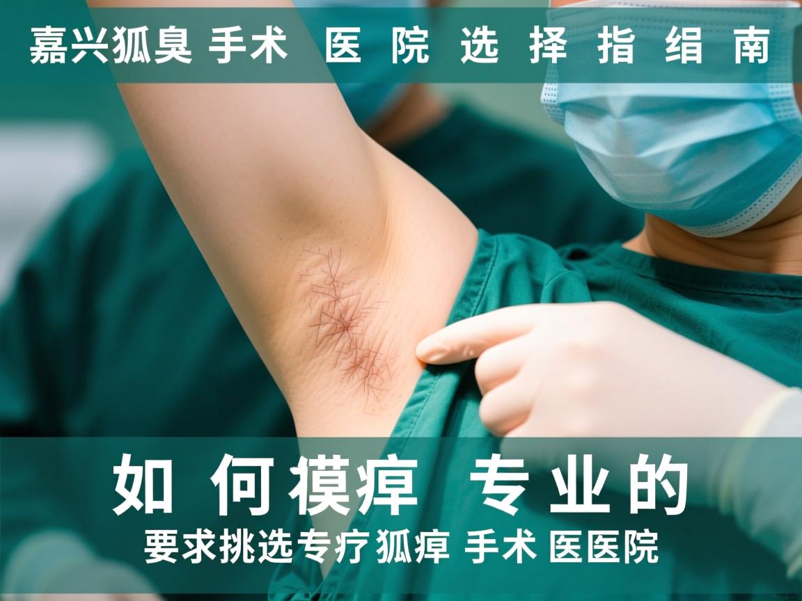 嘉兴狐臭手术医院选择指南，如何挑选专业的狐臭手术医院