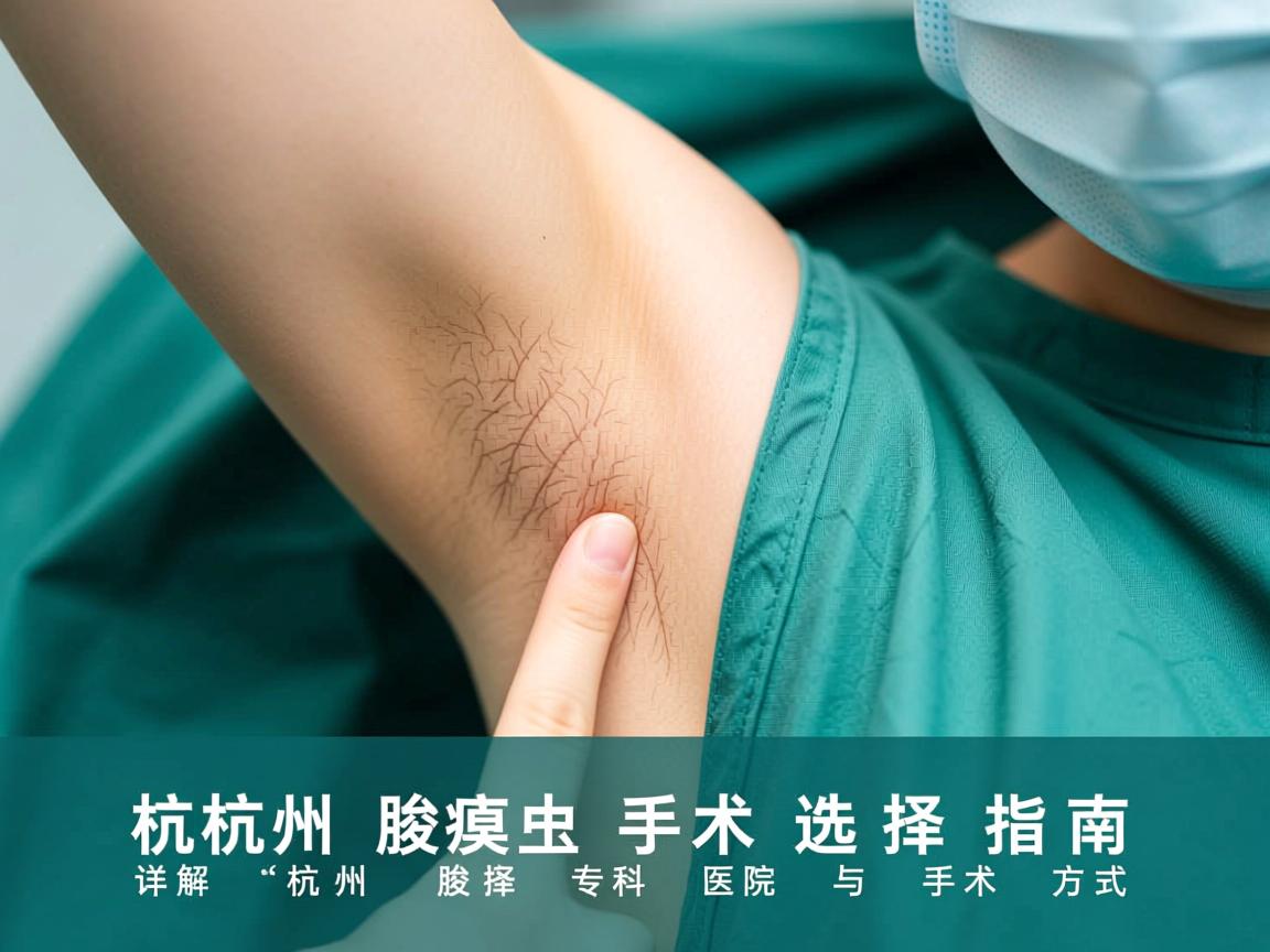 杭州腋臭手术选择指南，详解杭州腋臭专科医院与手术方式