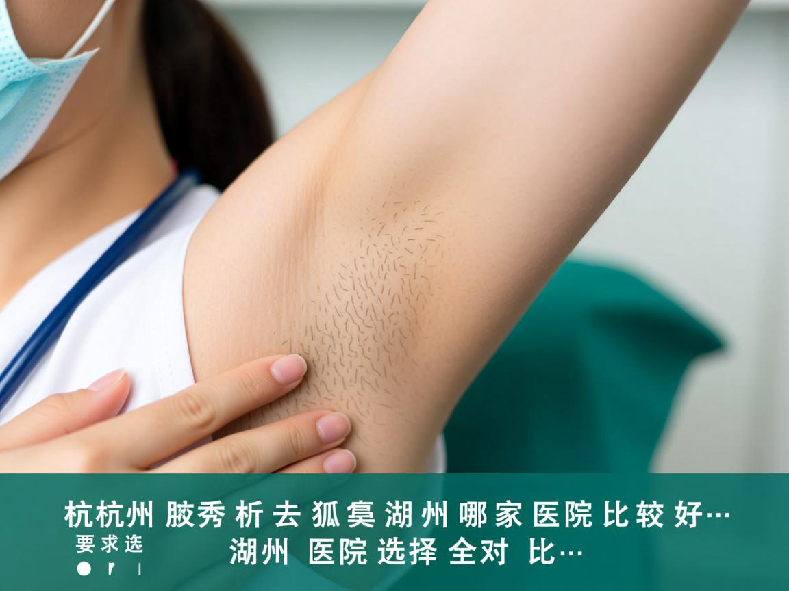 杭州腋秀解析，去狐臭湖州哪家医院比较好，湖州医院选择全对比