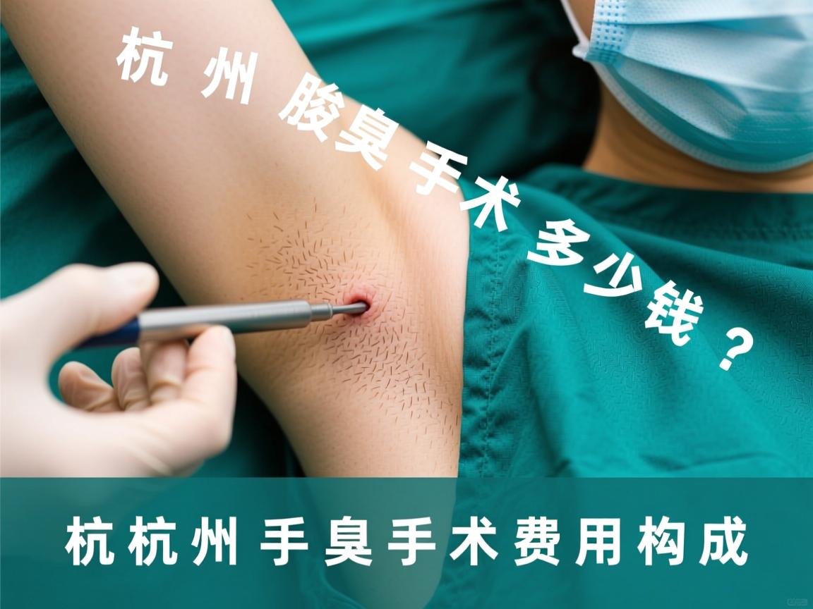 杭州腋臭手术多少钱？详解杭州腋臭手术费用构成
