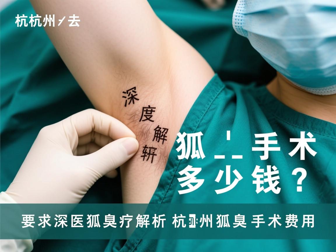 杭州去狐臭手术多少钱？深度解析杭州狐臭手术费用