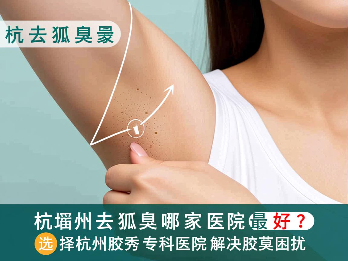 杭州去狐臭哪家医院最好？选择杭州腋秀专科医院解决腋臭困扰