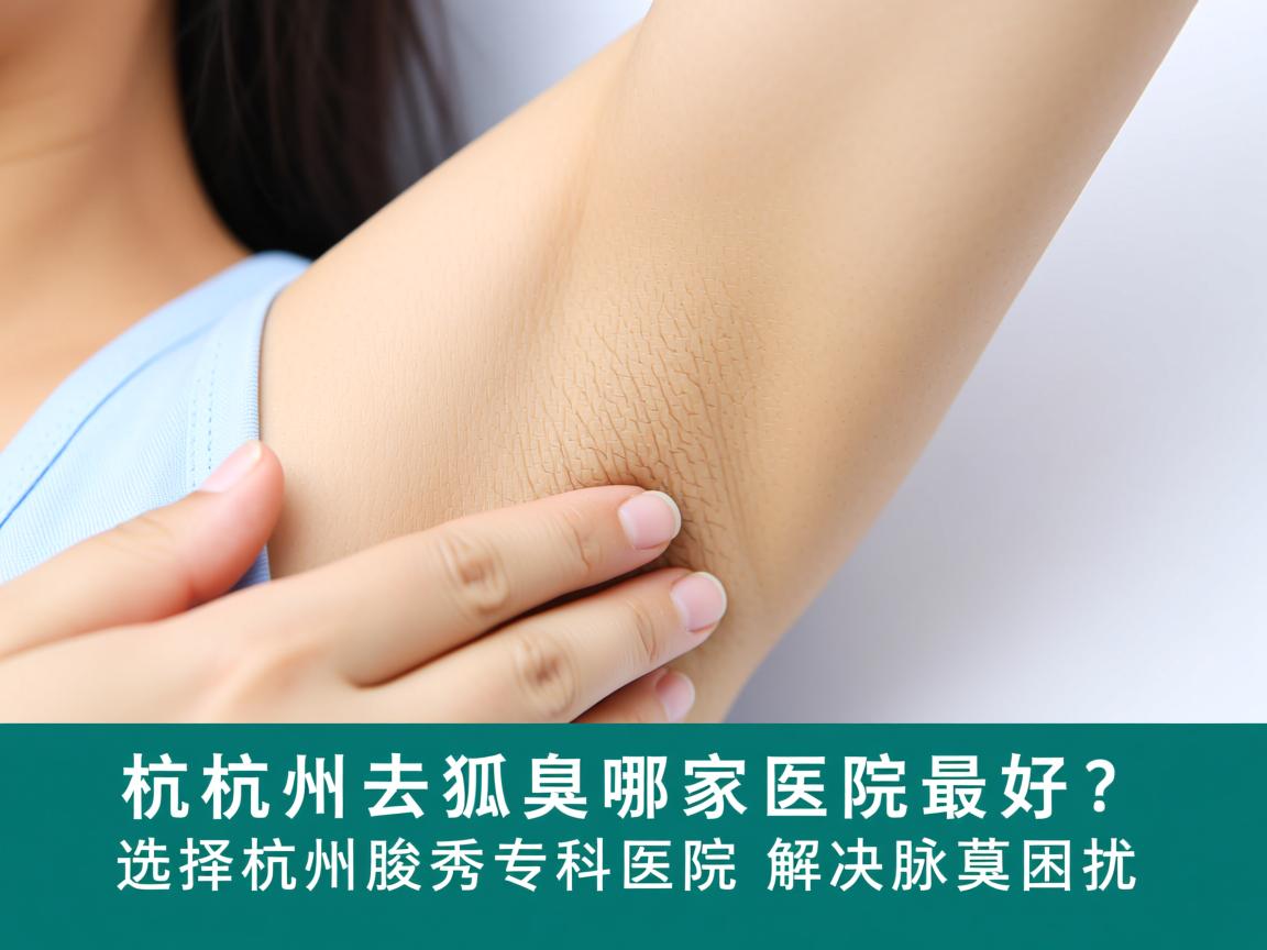杭州去狐臭哪家医院最好？选择杭州腋秀专科医院解决腋臭困扰