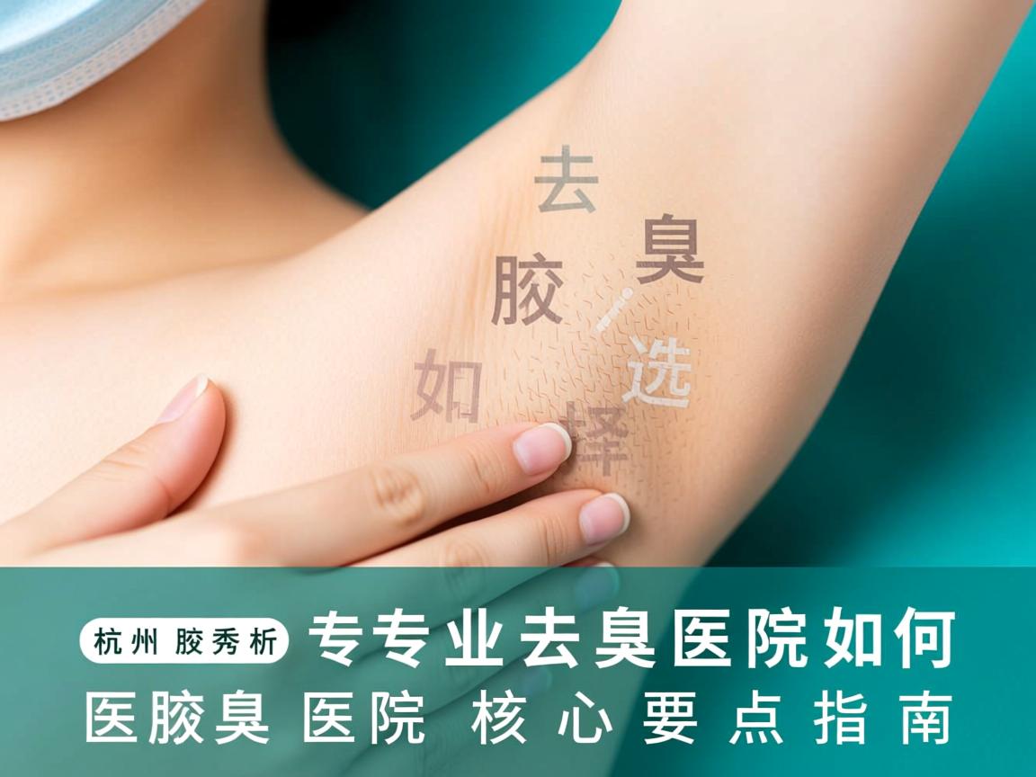 杭州腋秀解析，杭州专业去腋臭医院如何选择，去腋臭医院核心要点指南