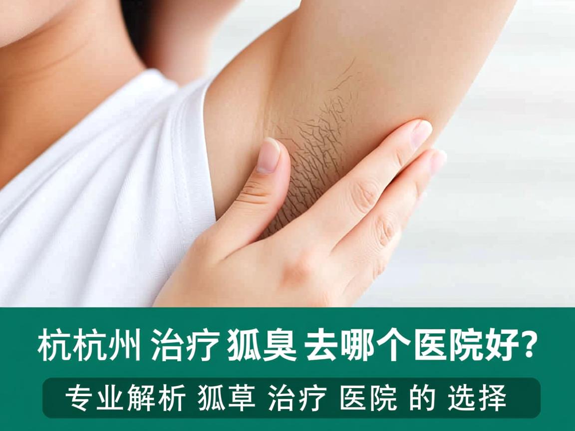 杭州治疗狐臭去哪个医院好？专业解析狐臭治疗医院的选择