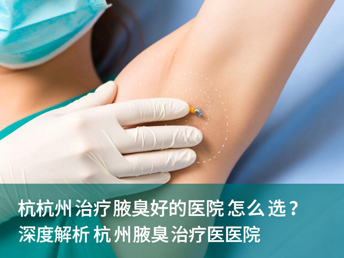 杭州治疗腋臭好的医院怎么选？深度解析杭州腋臭治疗医院