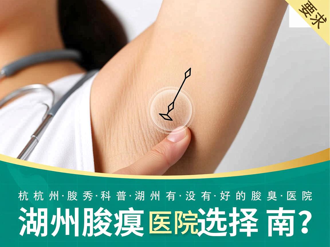 杭州腋秀科普，湖州有没有好的腋臭医院？湖州腋臭医院选择指南