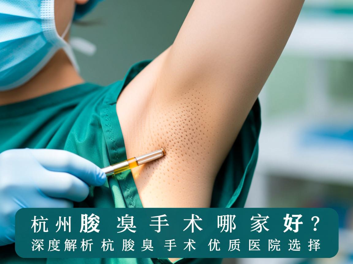 杭州腋臭手术哪家好？深度解析杭州腋臭手术优质医院选择