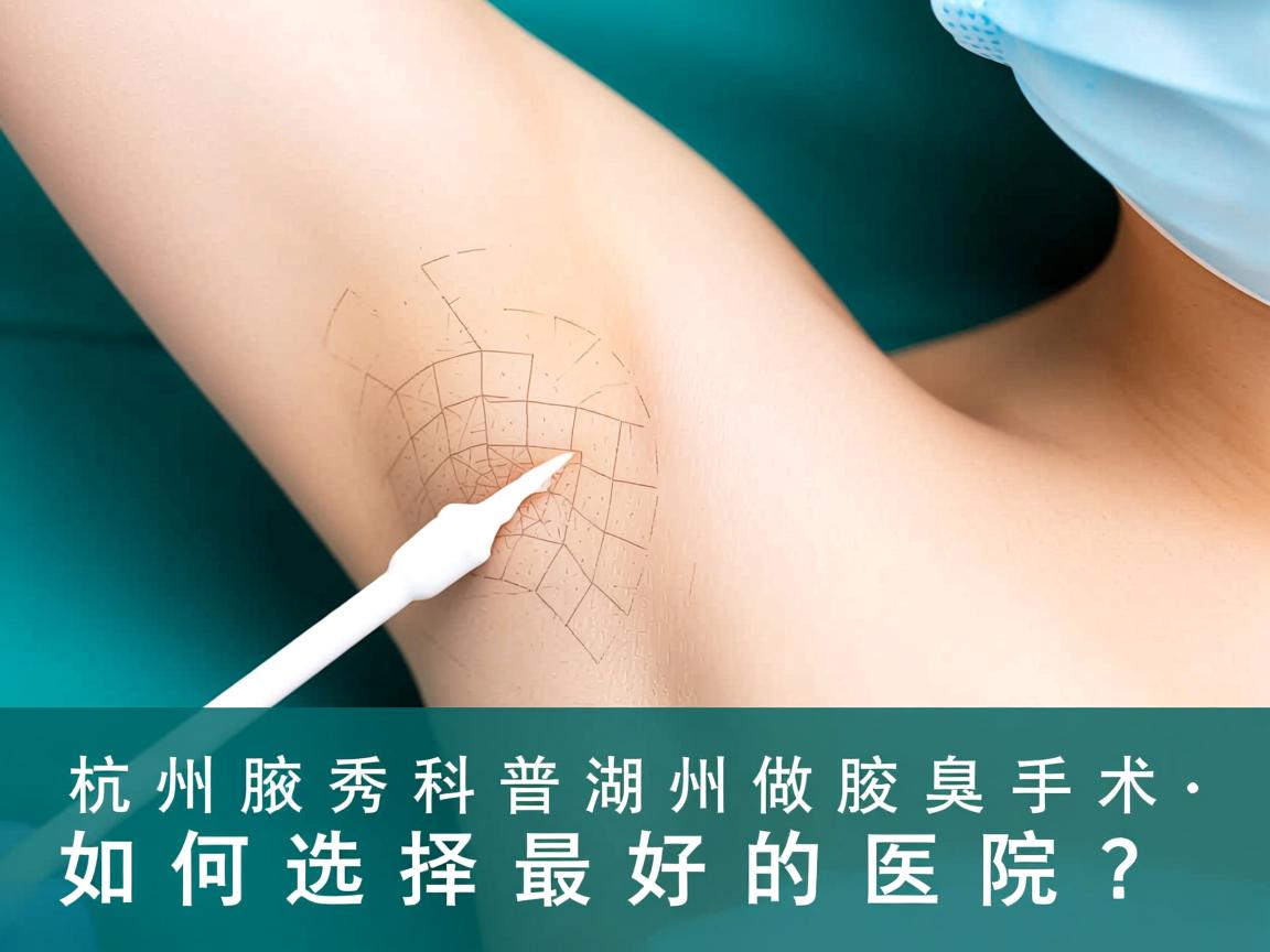 杭州腋秀科普，在湖州做腋臭手术，如何选择最好的医院？