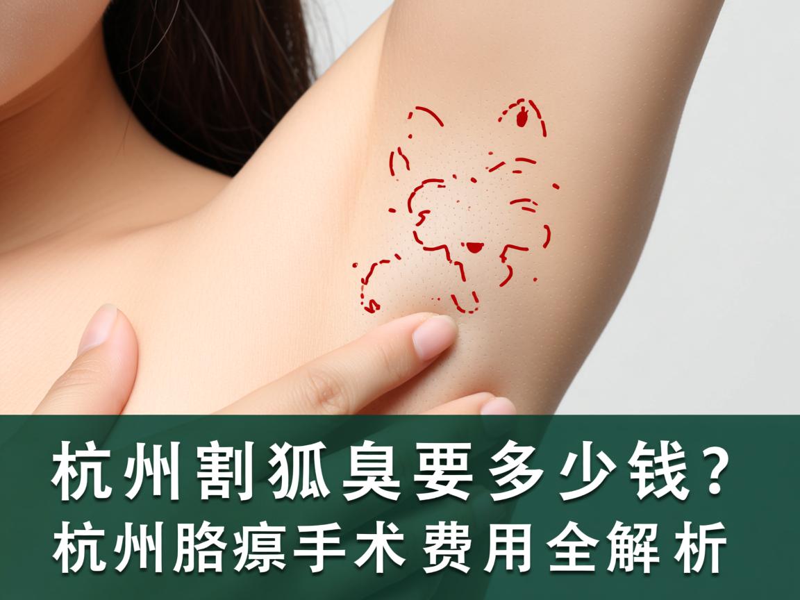 杭州割狐臭要多少钱？杭州腋臭手术费用全解析