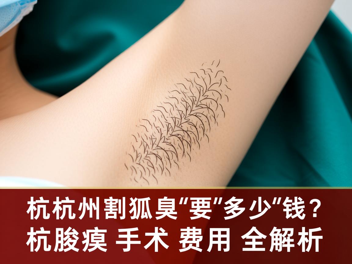 杭州割狐臭要多少钱？杭州腋臭手术费用全解析