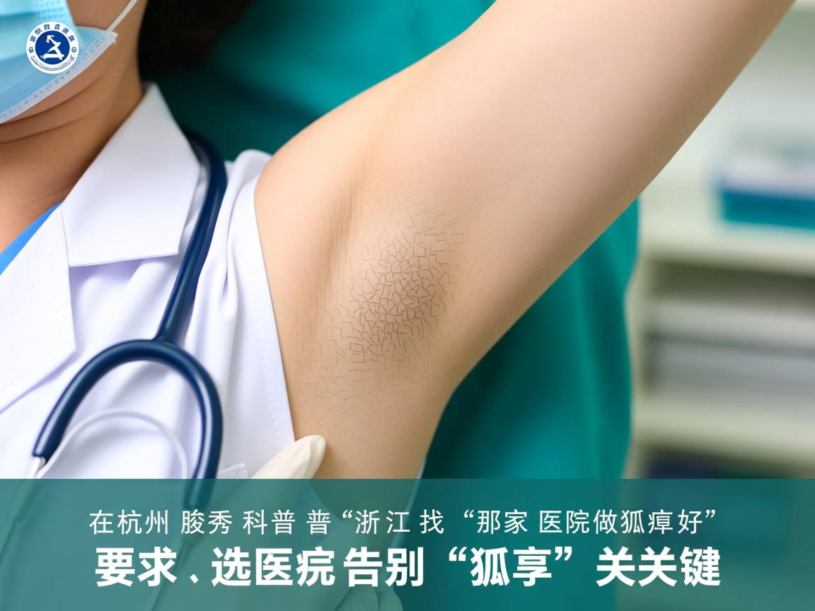杭州腋秀科普，在浙江找那家医院做狐臭好，选对医院是告别狐臭的关键