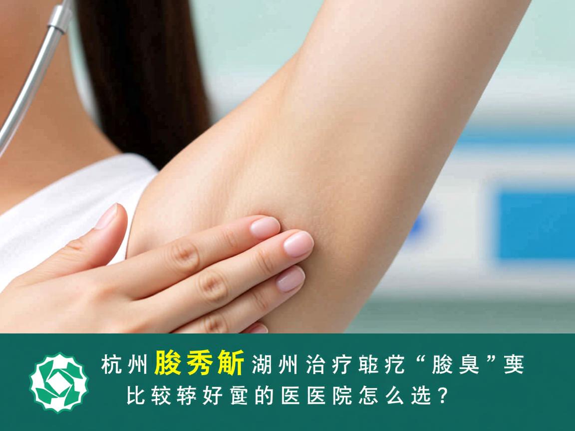 杭州腋秀解析，湖州治疗腋臭比较好的医院怎么选？
