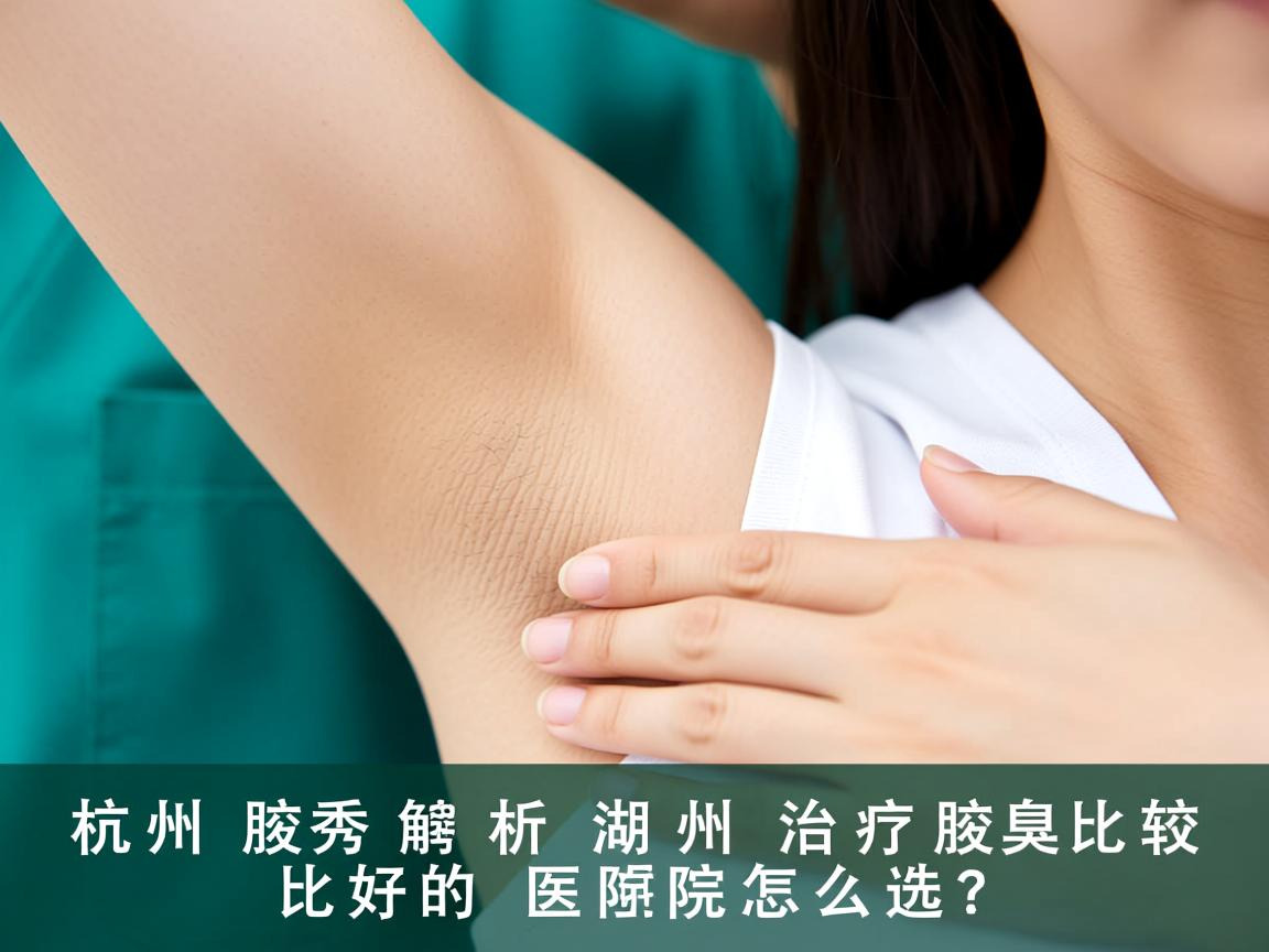 杭州腋秀解析，湖州治疗腋臭比较好的医院怎么选？