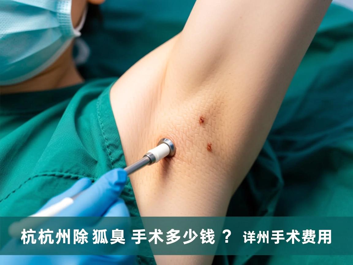 杭州除狐臭手术多少钱？详解杭州狐臭手术费用