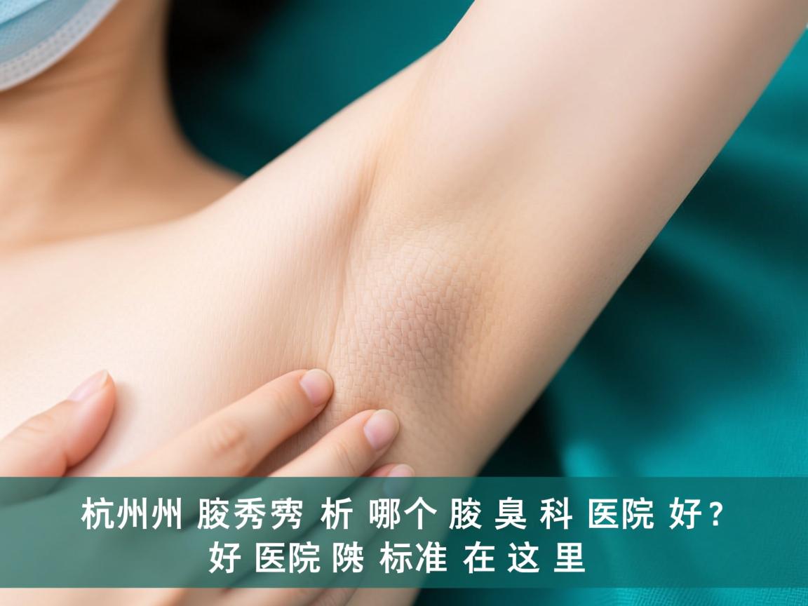 杭州腋秀解析，杭州哪个腋臭科医院好，好医院的标准在这里