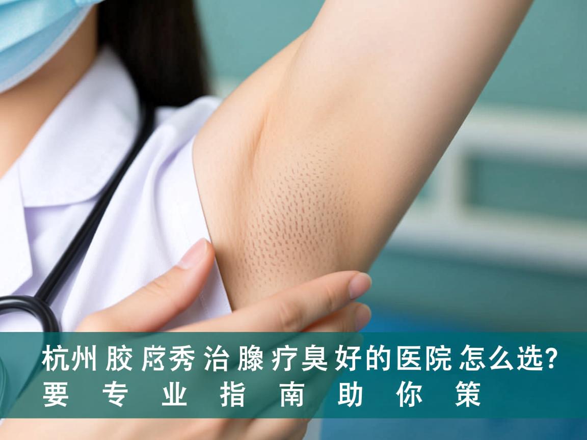 杭州腋秀解析，杭州治疗腋臭好的医院怎么选？专业指南助你决策