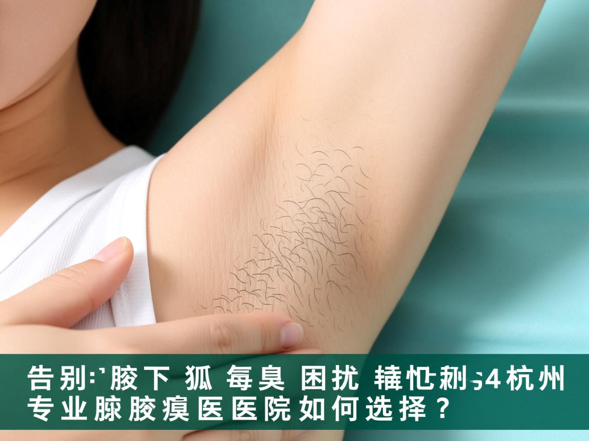 告别腋下狐臭困扰，杭州专业腋臭医院如何选择？