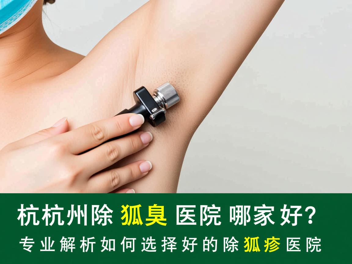杭州除狐臭医院哪家好？专业解析如何选择好的除狐臭医院