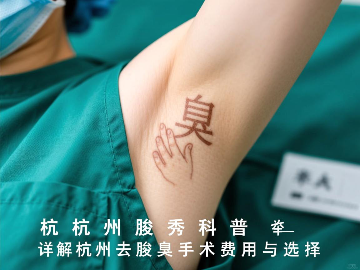 杭州腋秀科普，详解杭州去腋臭手术费用与选择