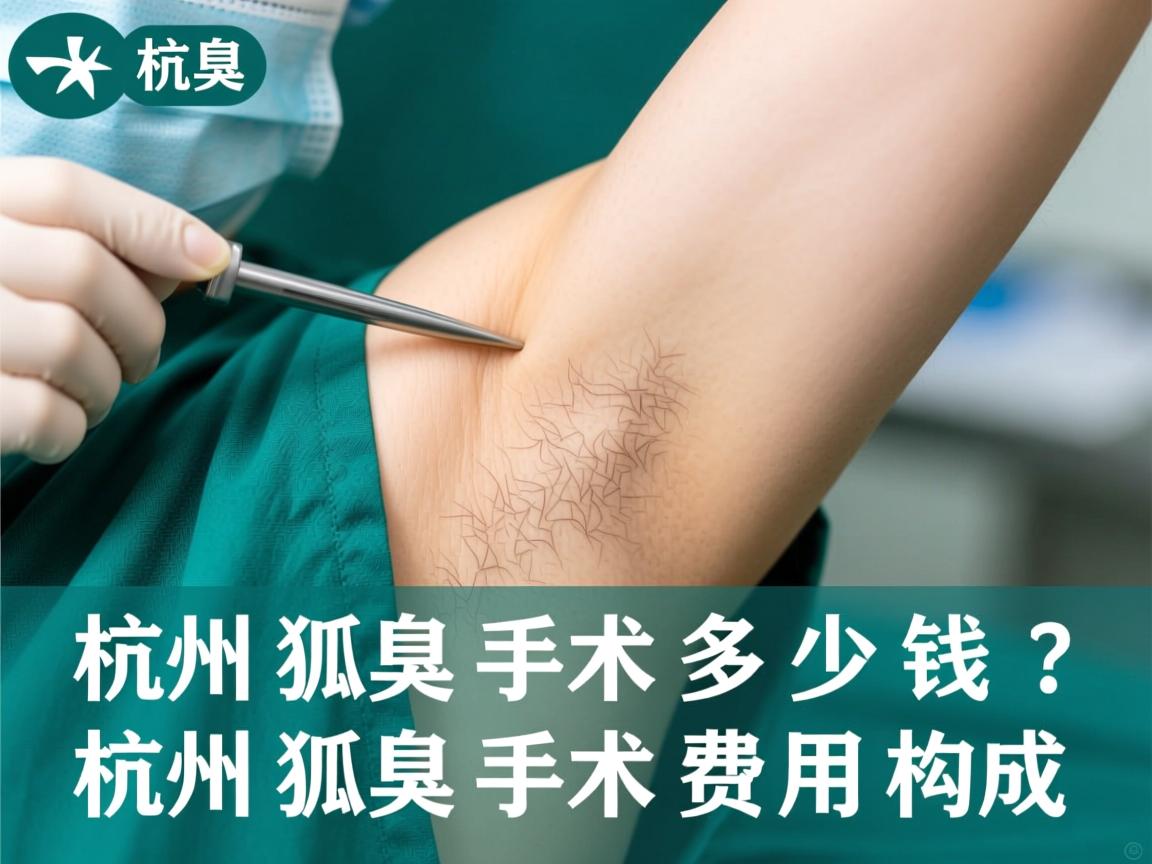 杭州狐臭手术多少钱？详解杭州狐臭手术费用构成